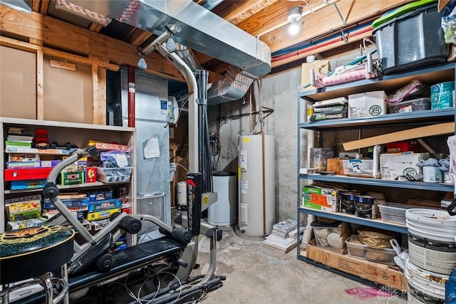 1737 Wilmington Rd, Cedarville Twp, OH 45314 - unfinished basement featuring water heater