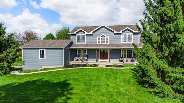 1737 Wilmington Rd, Cedarville Twp, OH 45314 - traditional home featuring covered porch and a front lawn