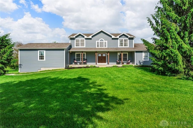 1737 Wilmington Rd, Cedarville Twp, OH 45314 - view of front of home featuring a front lawn and covered porch