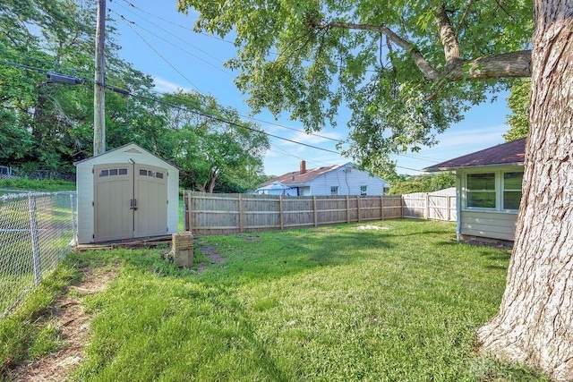 1210 Clovernook Dr, Hamilton, OH 45013 - fenced backyard featuring a storage unit