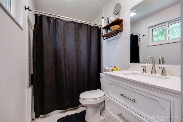 10452 S Union Rd, Miamisburg, OH 45342 - bathroom with vanity, a shower with curtain, and tile patterned floors