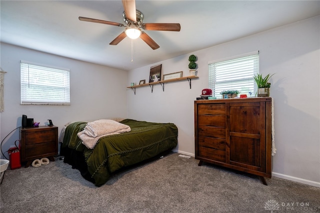 10452 S Union Rd, Miamisburg, OH 45342 - carpeted bedroom with a ceiling fan and baseboards