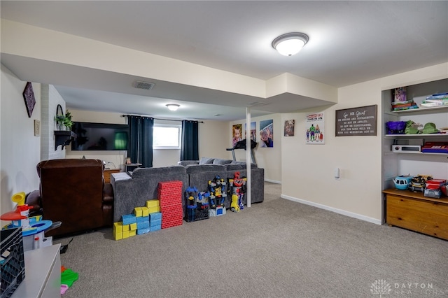 10452 S Union Rd, Miamisburg, OH 45342 - rec room featuring carpet and baseboards