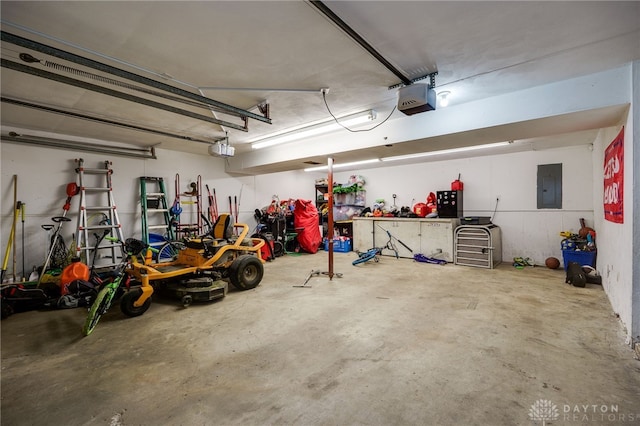 10452 S Union Rd, Miamisburg, OH 45342 - garage with electric panel and a garage door opener