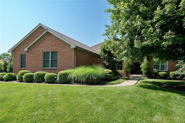 243 Woodside Trl, Clearcreek Twp, OH 45036 - view of front of property with brick siding and a front lawn