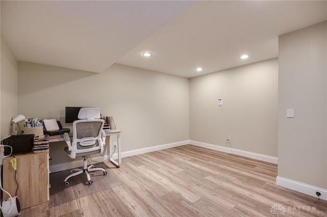 243 Woodside Trl, Clearcreek Twp, OH 45036 - office space featuring light wood-style floors and recessed lighting