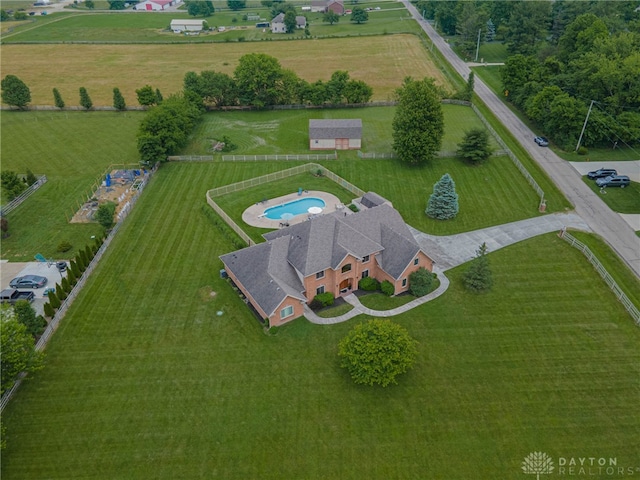 3875 Ferry Rd, Sugarcreek Twp, OH 45305 - aerial view of property and surrounding area with rural landscape