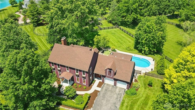 7255 State Route 48, Springboro, OH 45066 - drone / aerial view of a pool