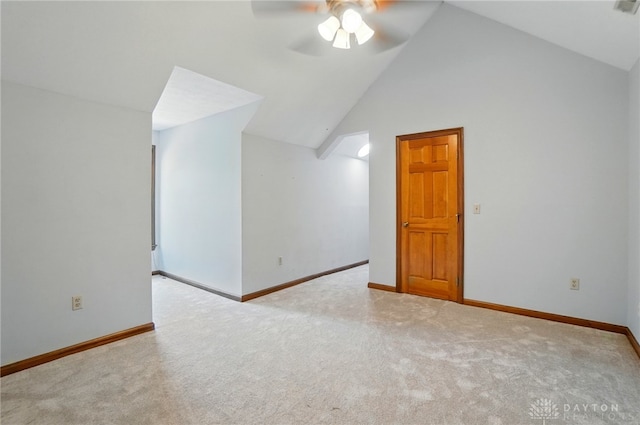 7255 State Route 48, Springboro, OH 45066 - bonus room featuring a ceiling fan, carpet flooring, and vaulted ceiling