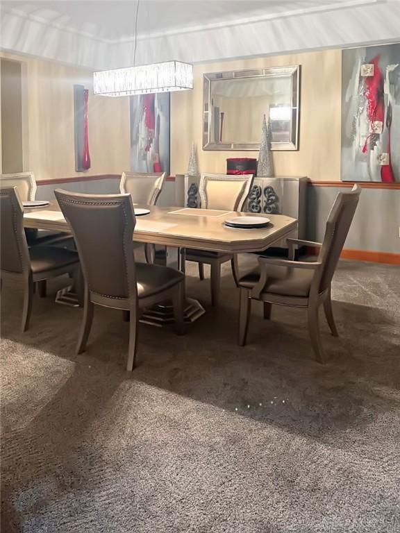 7171 Dominican Dr, Clayton, OH 45415 - dining area featuring carpet floors