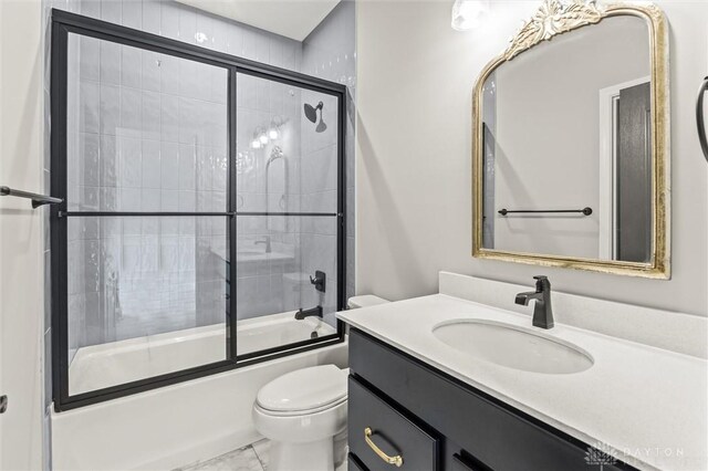 1796 Archerfield Pl, Miamisburg, OH 45342 - bathroom featuring vanity and bath / shower combo with glass door