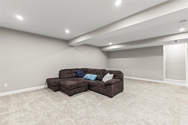 1796 Archerfield Pl, Miamisburg, OH 45342 - carpeted living area with recessed lighting