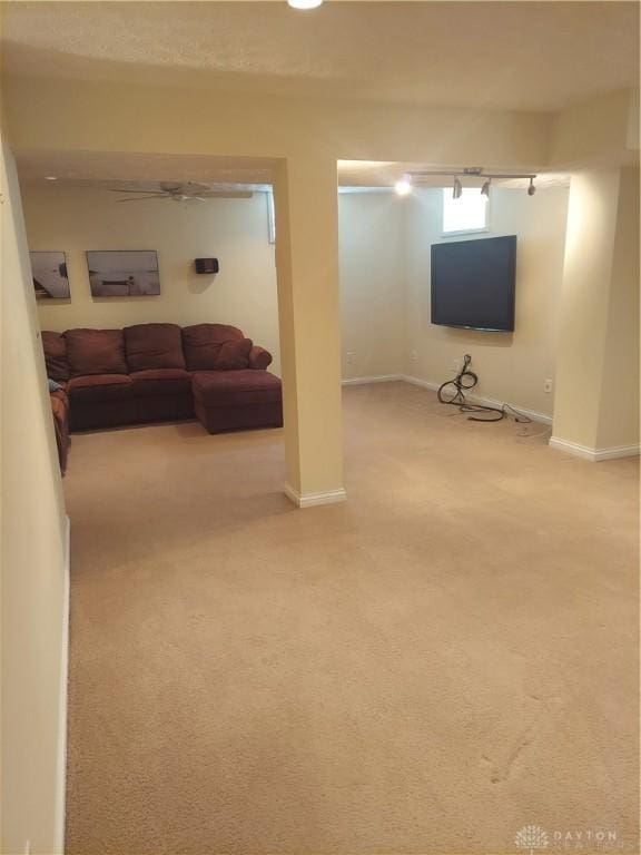 1052 Windpointe Way, Englewood, OH 45322 - below grade area with carpet and baseboards