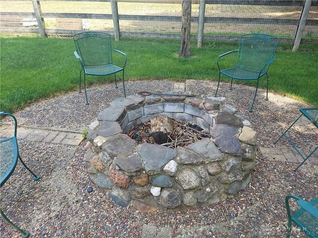 1052 Windpointe Way, Englewood, OH 45322 - view of yard with an outdoor fire pit