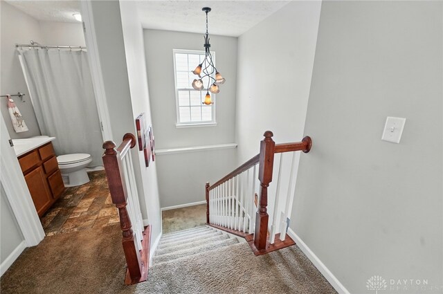 1662 S Branch Rd, Centerville, OH 45458 - stairs with carpet