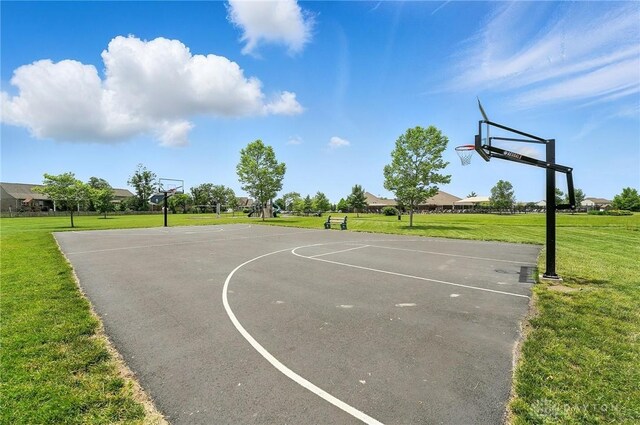 1662 S Branch Rd, Centerville, OH 45458 - view of basketball court with community basketball court and a lawn
