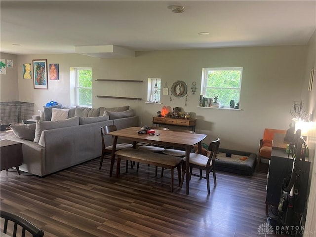 3348 Phillipsburg Union Rd, Englewood, OH 45322 - dining area with dark wood finished floors and recessed lighting