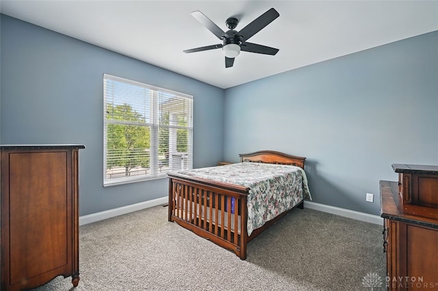 1584 Heritage Run Dr, Lebanon, OH 45036 - bedroom with carpet flooring and a ceiling fan