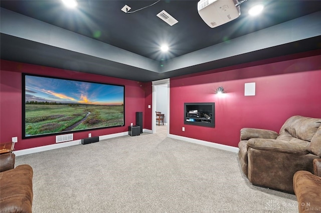 1584 Heritage Run Dr, Lebanon, OH 45036 - home theater featuring carpet and recessed lighting