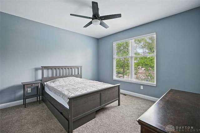 1584 Heritage Run Dr, Lebanon, OH 45036 - bedroom featuring carpet flooring and a ceiling fan