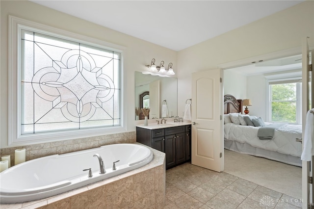 4738 Saddletop Ridge Ln, Mason, OH 45040 - ensuite bathroom with vanity and a bath