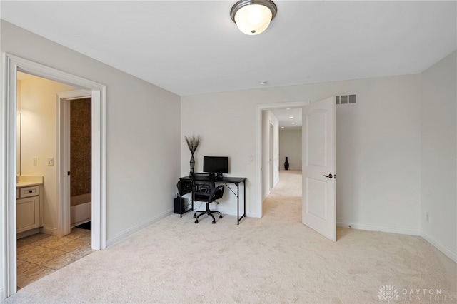 4738 Saddletop Ridge Ln, Mason, OH 45040 - office area featuring light colored carpet