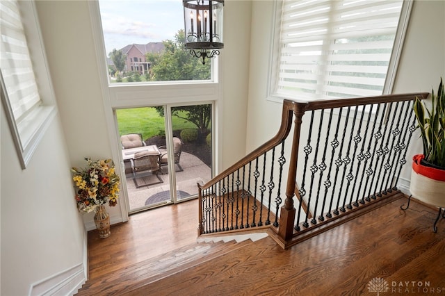 4738 Saddletop Ridge Ln, Mason, OH 45040 - stairway featuring wood finished floors