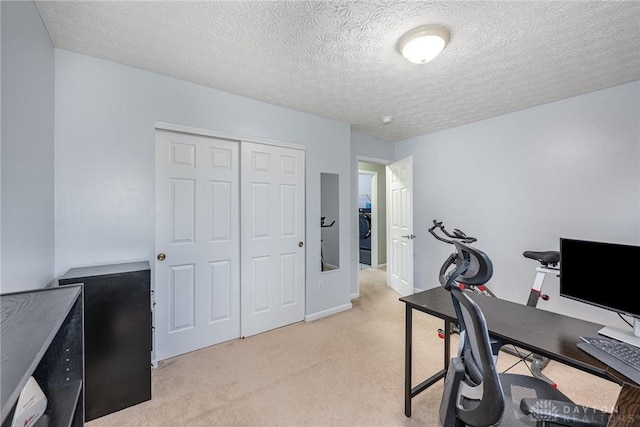 4395 Turtledove Way, Miamisburg, OH 45342 - home office featuring light carpet and a textured ceiling