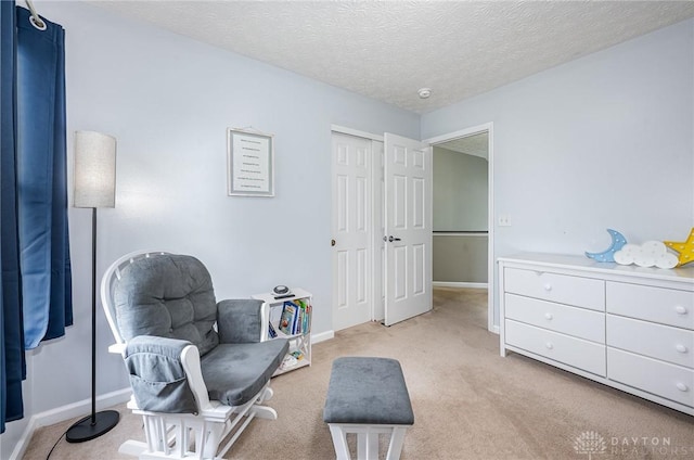 4395 Turtledove Way, Miamisburg, OH 45342 - sitting room featuring light colored carpet and a textured ceiling