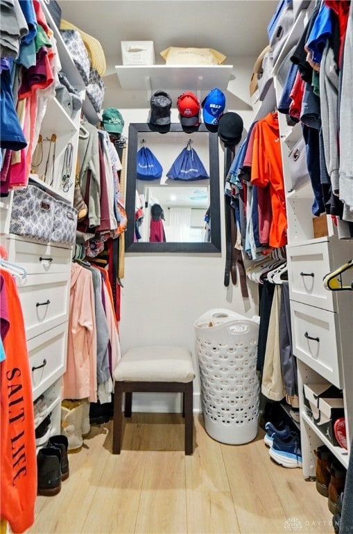 181 Cresting Rd, Fairborn, OH 45324 - spacious closet featuring wood finished floors