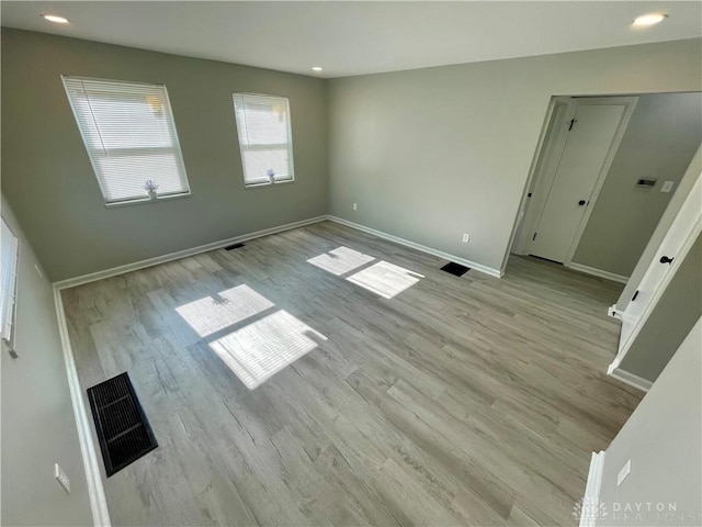 1601 Forrer Blvd, Kettering, OH 45420 - spare room with light wood-style flooring and recessed lighting