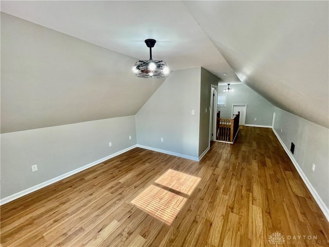 1601 Forrer Blvd, Kettering, OH 45420 - additional living space featuring wood finished floors and lofted ceiling