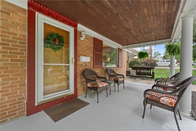 3611 Delaine Ave, Kettering, OH 45429 - view of covered porch