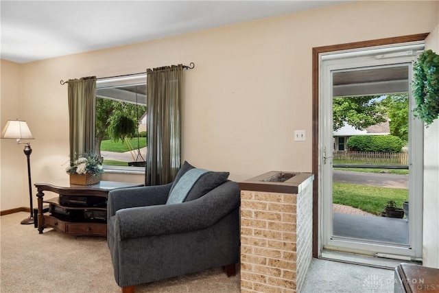 3611 Delaine Ave, Kettering, OH 45429 - sitting room featuring carpet and healthy amount of natural light