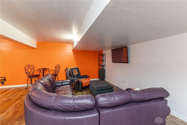 1107 Sunset Dr, Englewood, OH 45322 - living area featuring light wood finished floors and baseboards