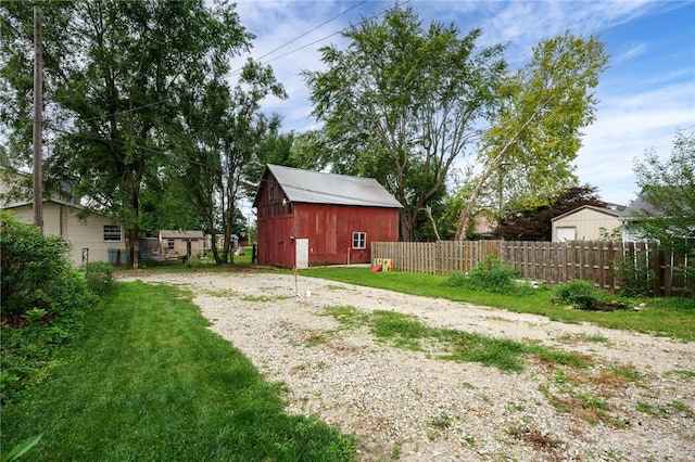 18 E Washington St, Jamestown Vlg, OH 45335 - view of yard with a barn and an outbuilding