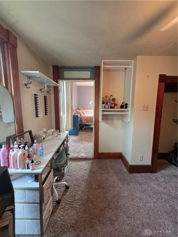 126 S Maple St, Eaton, OH 45320 - home office featuring carpet floors