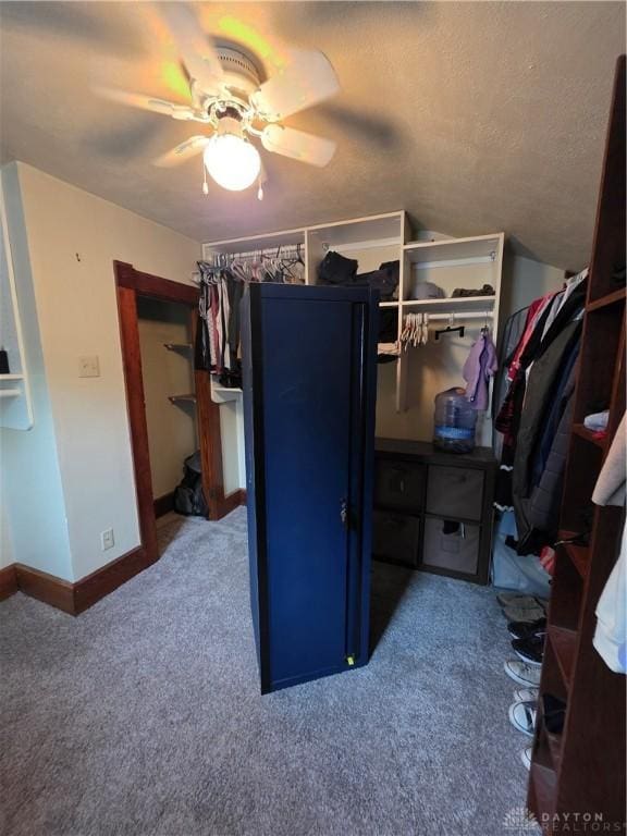 126 S Maple St, Eaton, OH 45320 - spacious closet with carpet floors and ceiling fan