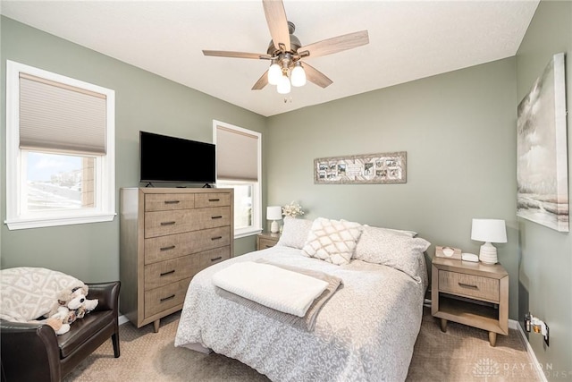 5078 Magellan Way, Franklin, OH 45005 - bedroom featuring carpet floors and a ceiling fan