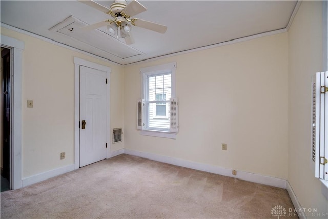 301 E Peach Orchard Ave, Oakwood, OH 45419 - carpeted spare room with baseboards and ceiling fan