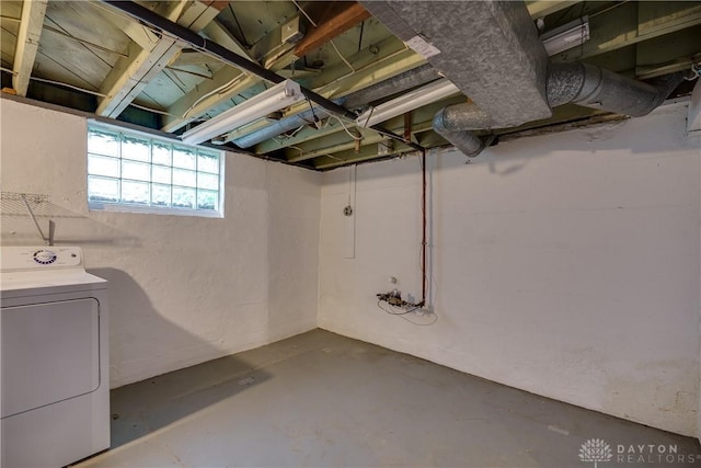 301 E Peach Orchard Ave, Oakwood, OH 45419 - below grade area with washer / clothes dryer