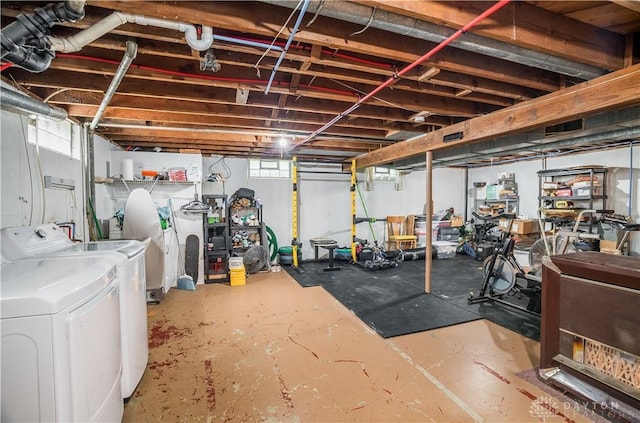 2435 S County Road 25a, Troy, OH 45373 - below grade area with washing machine and dryer