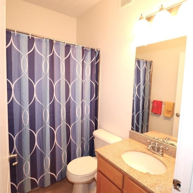 3224 Grand Falls Blvd, Maineville, OH 45039 - full bathroom with vanity, curtained shower, and tile patterned floors