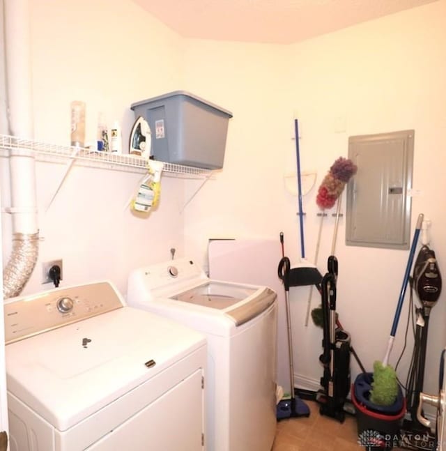 3224 Grand Falls Blvd, Maineville, OH 45039 - laundry area featuring washing machine and clothes dryer and electric panel