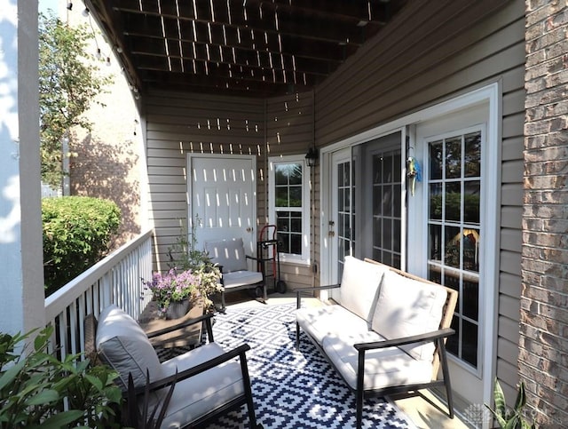 3224 Grand Falls Blvd, Maineville, OH 45039 - balcony with an outdoor living space