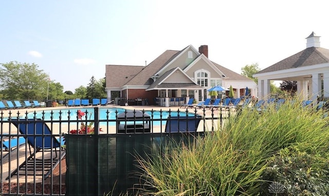 3224 Grand Falls Blvd, Maineville, OH 45039 - community pool featuring a patio