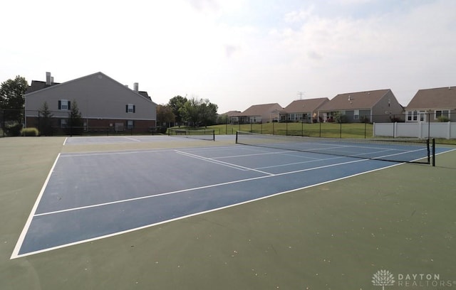 3224 Grand Falls Blvd, Maineville, OH 45039 - view of tennis court with community basketball court and a residential view