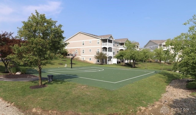 3224 Grand Falls Blvd, Maineville, OH 45039 - view of basketball court featuring a lawn and community basketball court