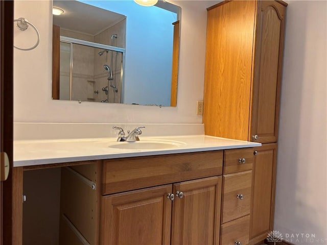 215 W Martindale Rd, Englewood, OH 45322 - full bath with vanity and a shower with shower door