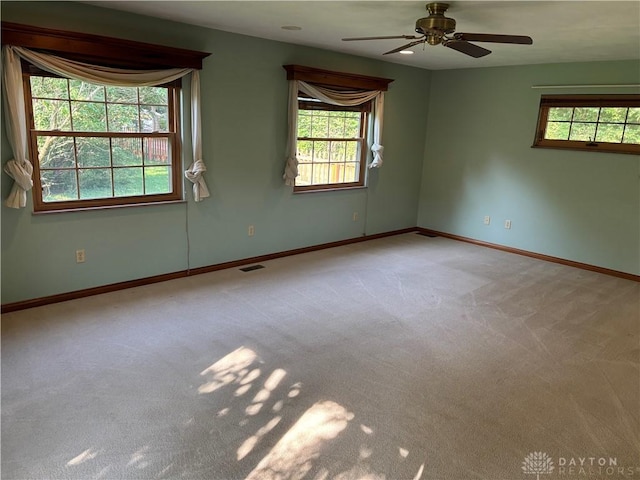 215 W Martindale Rd, Englewood, OH 45322 - spare room featuring carpet flooring and ceiling fan